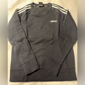 Adidas Crew With Stripes Black Size Small 8-10